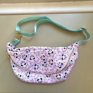 Stoney Clover Lane SLC Jumbo Fanny Pack Belt Pink Disney Christmas Mickey Mouse